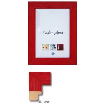 Cadre bois  18 x 24 cm rouge